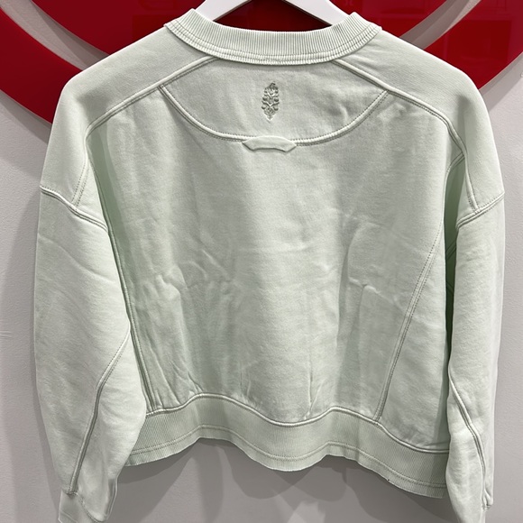 Brand New Free People/Pure Barre Pullover - Aqua Glass - Picture 4 of 4